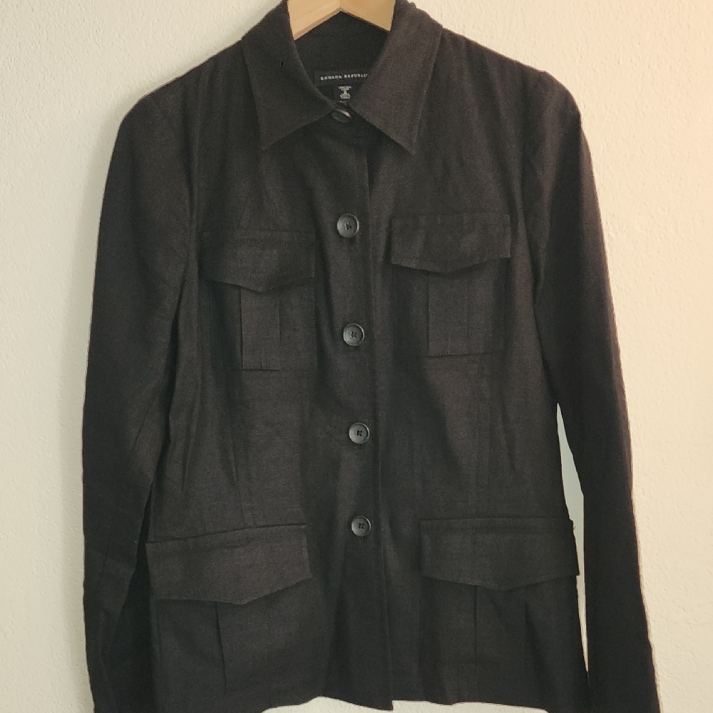 Banana Republic Dark Brown Utility Jacket